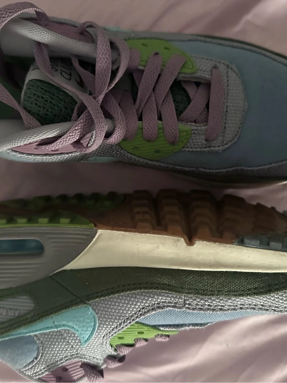Nike Air Max Pastel Lavender & Green Sneakers